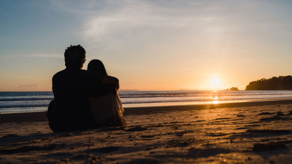 Erstes Date am Strand